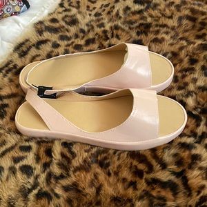 Soft pink sandals